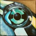 Augenblick einer Wasserschildkröte; Acryl auf Leinwand;
30 x 30 cm